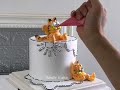 Comic Cake Tutorial｜How to make Garfield Cartoon Cake Decorating｜Cara Membuat Comic Kue/Kek Ultah