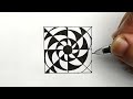 How to Draw Pattern #32 | Zentangle Pattern | Doodle Pattern | Mandala Pattern