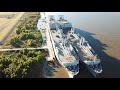 DJI Mavic - St. Bernard Port (Violet Terminal) Naval Ships Docked