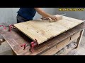Effective Woodworking Ideas From Burnt Wood Scraps // Design A Sturdy And Beautiful 3D Table Product