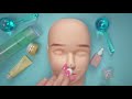 ASMR Makeup Removal and Skincare Application on Mannequin -(Whispered)