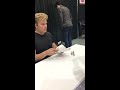 Me meeting Vic Mignona at Sakura-con 2017 and giving him my gift