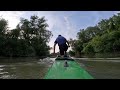 Hard canoeing training filmed from behing - Part 1