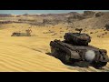 War Thunder - M26 Pershing - Hull Down in the Desert - Cinematic Free Cam Replay