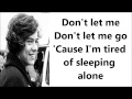 Don´t Let Me Go- Harry Styles (Lyrics)