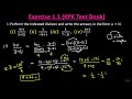 L5 | Part 2 of Exercise 1.1 KPK Text book | booma k1101.01105