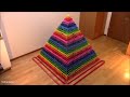 THE WORLD'S LARGEST DOMINO PYRAMID | 20,336 Dominoes