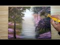 The Most Beautiful Rain Landscape / Acrylic Painting Techniques