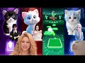 Funny Cats Dance | Wednesday Bloody Mary | Jisoo Flower | Shakira Waka Waka | Elsa Enemy | Cat Songs