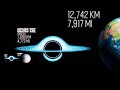 Black Hole Size Comparison [4K] | 3d Animation Universe Size Comparison | Data Playz