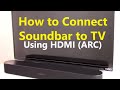How to Connect Soundbar to TV using HDMI ARC