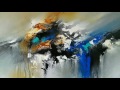 Abstract painting / Blending in Acrylics / Palette knife and brush / Demonstration