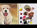 How to paint a cute dog step by step? 🐶
