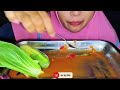 DELICIOUS ⁉️ KOREAN SPICY ENOKI MUSHROOM + RAW VEGETABLES | SPICY ENOKI MUSHROOMS | ASMR | MUKBANG