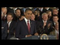 President Obama jokes with Willie Mays, SF Giants