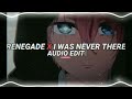 Renegade × I Was Never There - Aryan Shah, The Weeknd『Audio Edit』