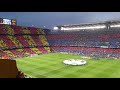 ESPECTACULAR! El Camp Nou CANTA A CAPELA el himno del Barcelona ante el Liverpool