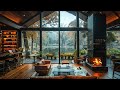 Cozy Porch Relaxation - Ultimate Serenity with Fireplace Sounds and Rainfall on a Rainy Day 🏡🌧️