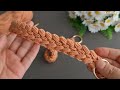Wow!.. 😇 Amazing!.. Tunisian crochet. Crochet gorgeous hairband, belt, bag handle
