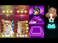 CUTE CATS vs DOGS | BABY SHARK - SHAKIRA WAKA WAKA TILES HOP EDM RUSH