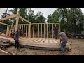 Framing Solar Kiln Walls - Moving sawmill to the new platform
