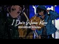【Nightcore】→ I Don't Wanna Know || GOLDHOUSE & Mokita
