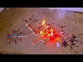 Matchstick Chain Reaction Domino Vs Diwali Crackers Amazing Experiment