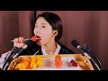 [eng sub]Hand made Small orange Candy Tanghulu(Fruit candy)eating sound[suna ASMR]