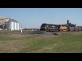 BNSF Railroad Southbound Coal Train at  Saginaw, Texas with a (NS dpu locomotive). Date 3-20-2021.