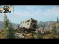 Climbing A Luxury RV TRUCK & ATV Up To A Mountain Top CAMP SITE! 🚛🎮 [ Snowrunner + Thrustmaster ]