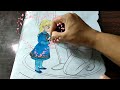 Disney coloring book/princess Elsa/Elsa and Anna coloring pages/coloring Elsa/Part 1🌈❤️