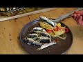 You will never fry sardines again! They are much better that way. Mediterranean diet.