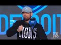 Eminem’s Cameo and Speech at the NFL Draft Opening in Detroit
