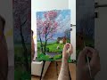 Bahar Manzara Akrilik Boya  Landscape Acrylic Painting Art