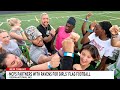 Montgomery Co. Public Schools, Baltimore Ravens partner up for girls flag football clinic