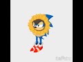 Classic Sonic with a sun flower costume