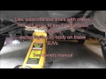 How to lift half of the Toyota/Lexus car with floor Jack