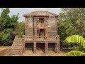 Build Most Creative Three-Story Mud Tiny House [part 1]