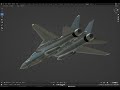 F-14 B/D for Falcon BMS - Animation Test Blender 1