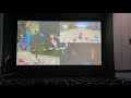 Playing Mario Kart 8 in a movie theater!