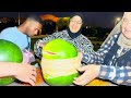 تحدي البطيخ والأساتك المطاطية🍉(نهاية غير متوقعة😳)