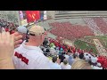 Wisconsin Badgers intro & taking the field for home/season opener, September 4th, 2021