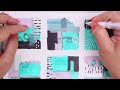 ASMR acrylic paint | grid journal #art journal #asmr