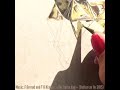 Drawing a golden pineapple with color pencils