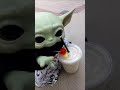 Baby Yoda goes on vacation.