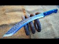 Making a Nepalese kukri from an old train spring