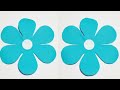 How To Make Paper Flower Very Easy | 6 Petal Paper Flower Making Idea | Flower Making Step By Step