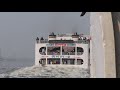 মিরাজ ৬লঞ্চে পানি উঠিয়ে দিয়ে বিপদজনকভাবে ওভারটেক করলো ঈগল ৩ | MV Eagle 3 vs MV Miraj 6