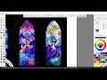 MLP stained glass princesses NG speedpaint