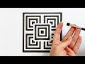 anamorphic art | Geometric drawing | optical illusion drawing | 3d illusion drawing for beginners